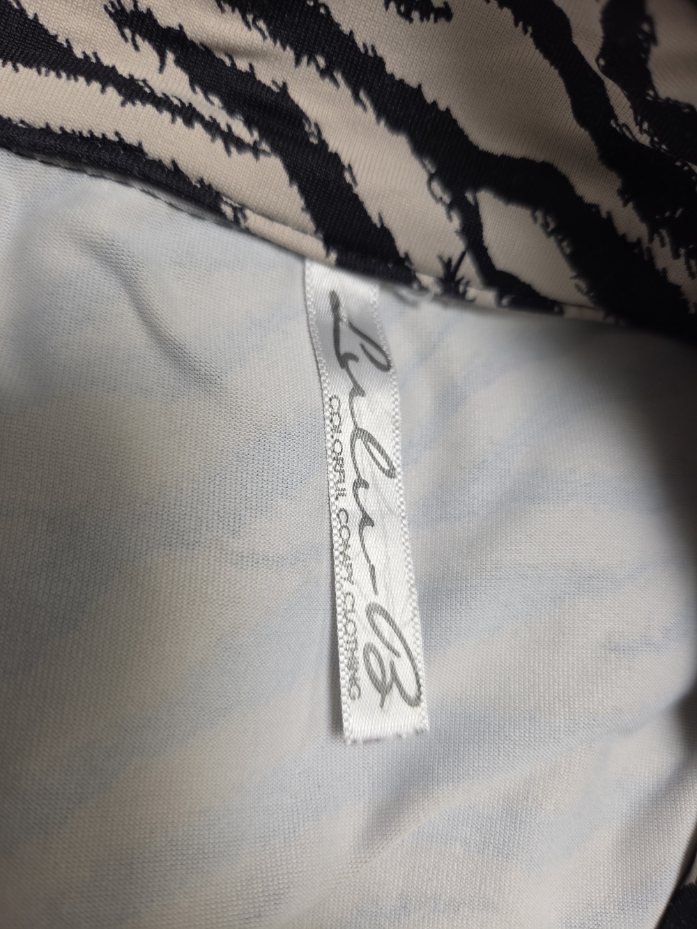 Lulu-B Black & White Zebra-Print Bomber Jacket - Picture 7 of 11